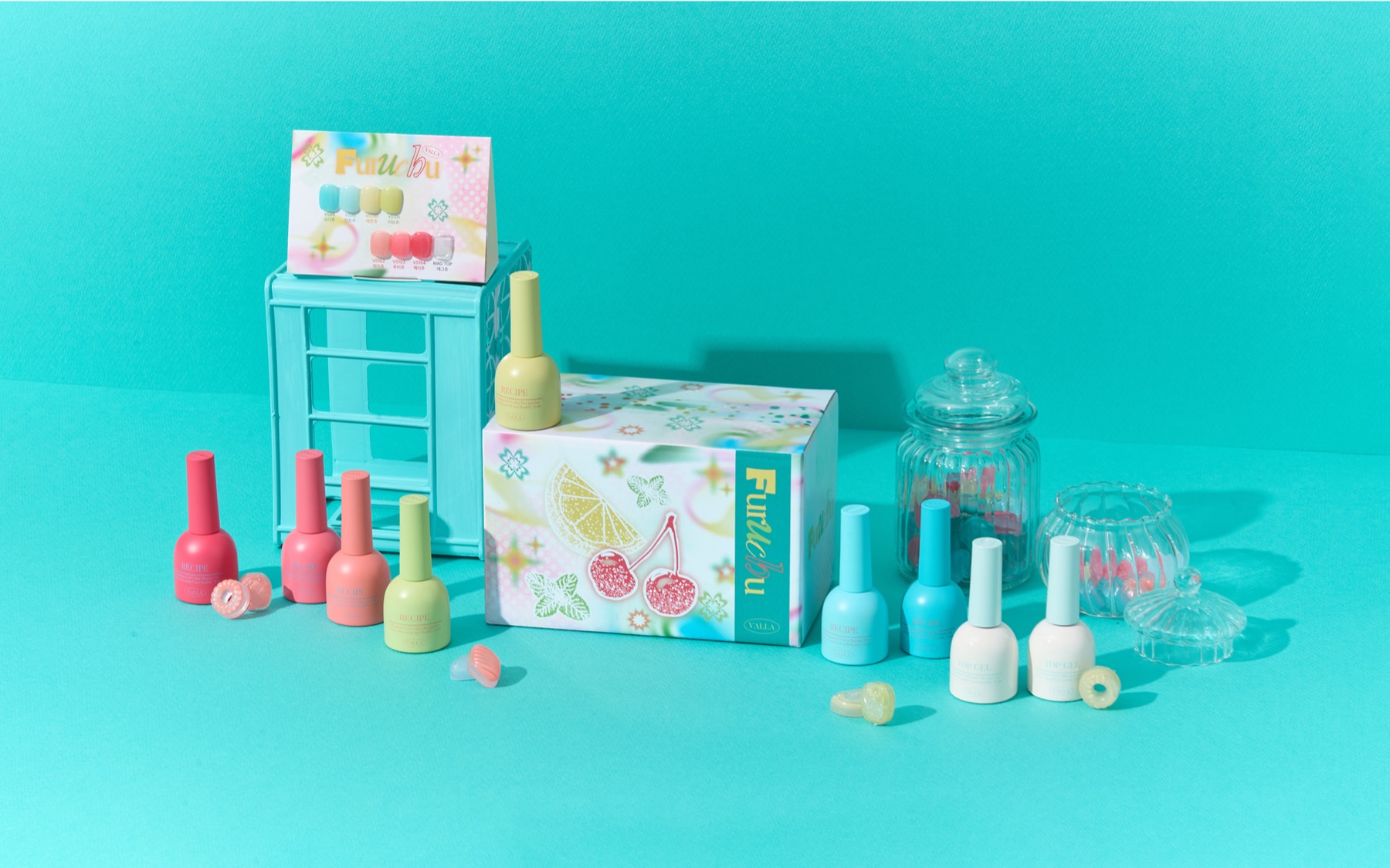 VALLA gel polish campaign imagery